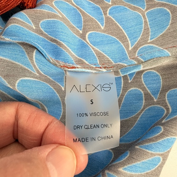 ALEXIS Brun Blossom Print Tassel Mini Dress Shirt Dress Womens Size Small NEW - Picture 5 of 12